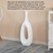 Frosted Fiberglass Tall Floor Vase - Decorative Vase for Modern Home Decor, Perfect for Living Room, Home Office, Bedroom, Kitchen, Coffee Bar, Farmhouse Decor, and Wedding Centerpieces